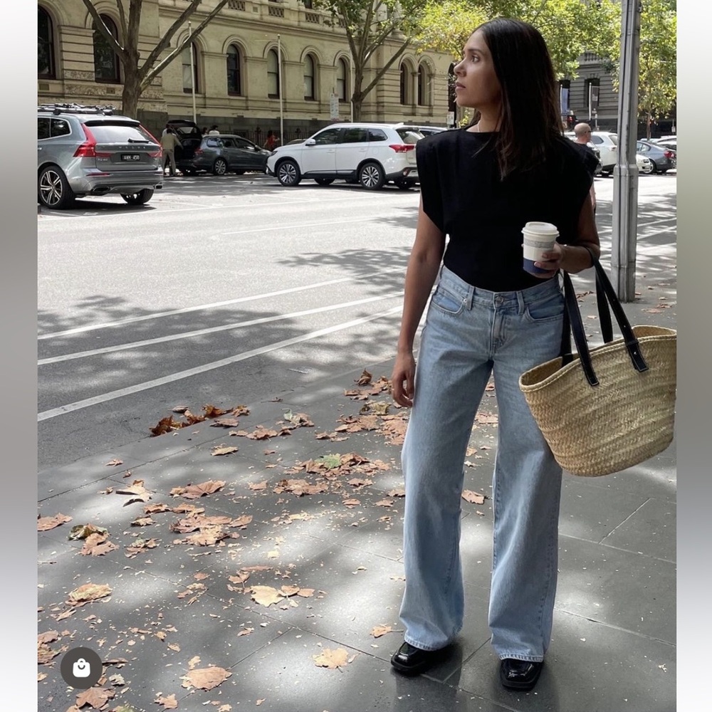 SLVRLAKE Light Blue Flare & Wide Leg Jeans